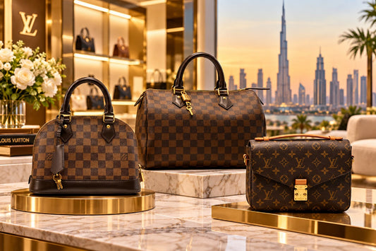 Pre owned luxury bags Dubai collection of authenticated Louis Vuitton handbags at ŚHANTA