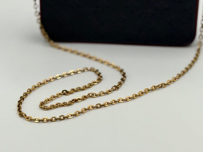 Louis Vuitton Félicie Pochette Empreinte Marine Rouge — removable gold-tone chain strap