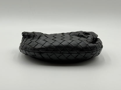 Bottega Veneta Mini Jodie black Intrecciato leather handbag – base view
