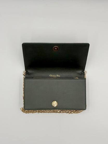 Dior Caro Lady Pouch - Green Leather