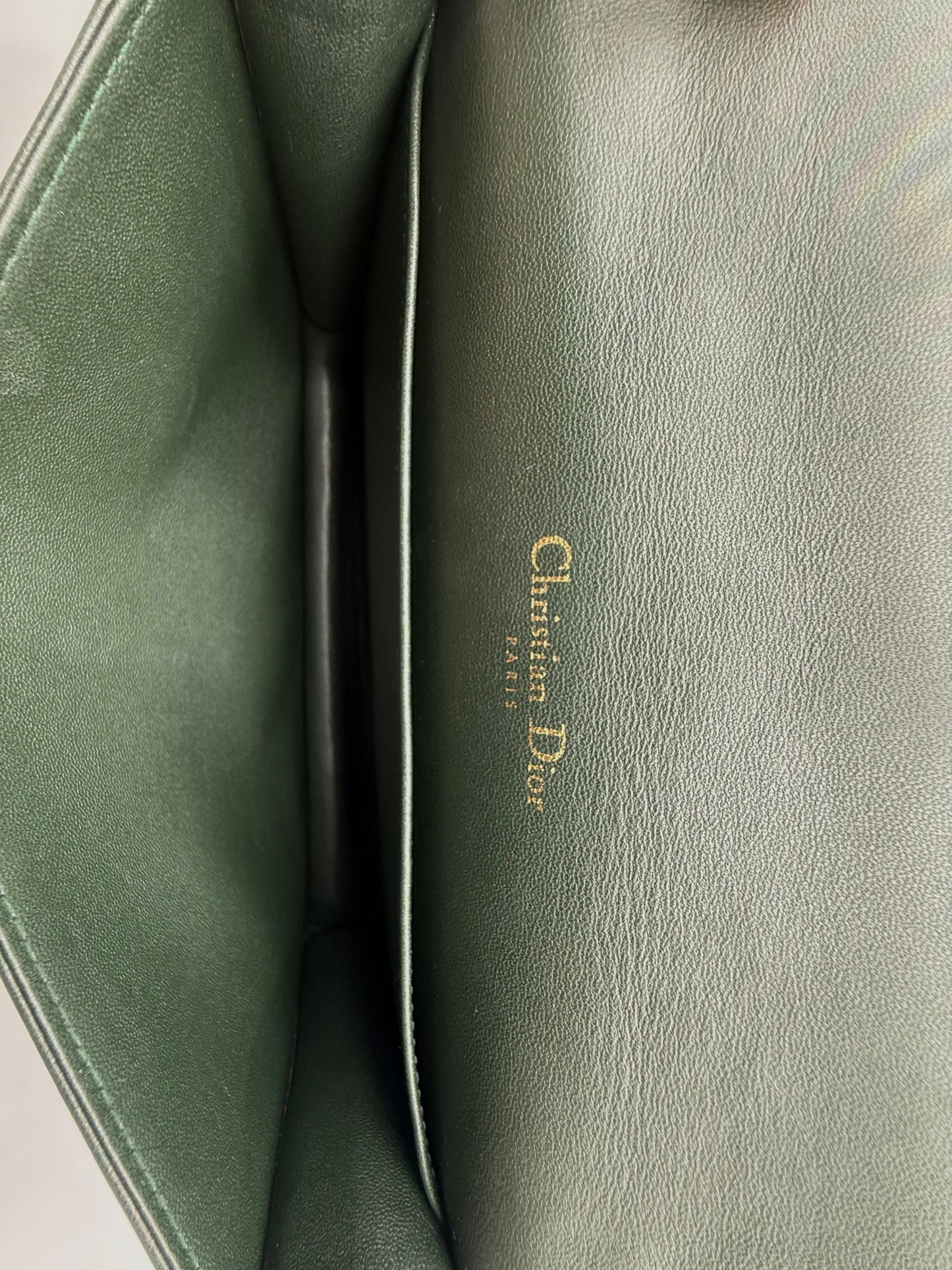 Dior Caro Lady Pouch - Green Leather
