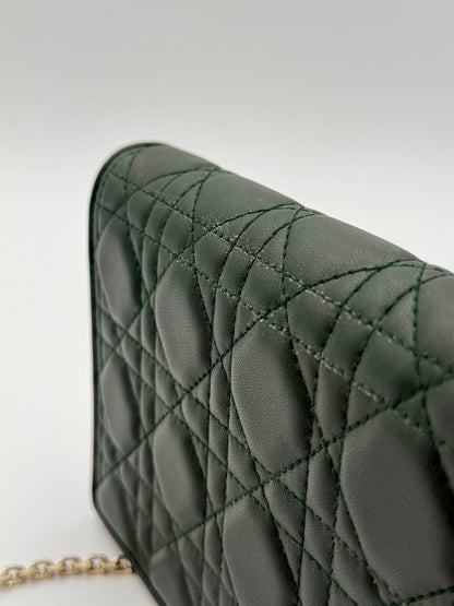 Dior Caro Lady Pouch - Green Leather
