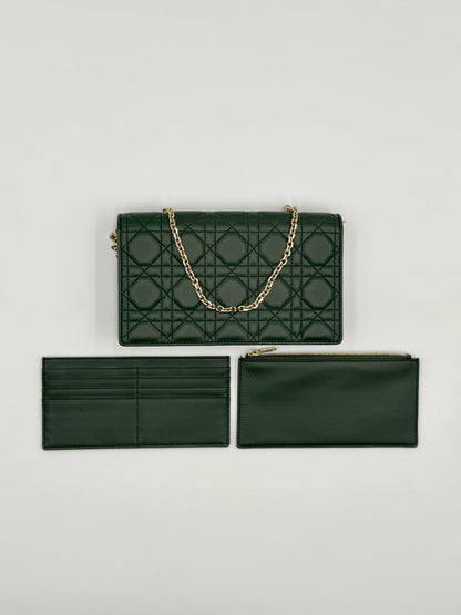 Dior Caro Lady Pouch - Green Leather
