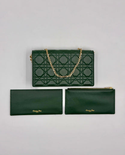 Dior Caro Lady Pouch - Green Leather