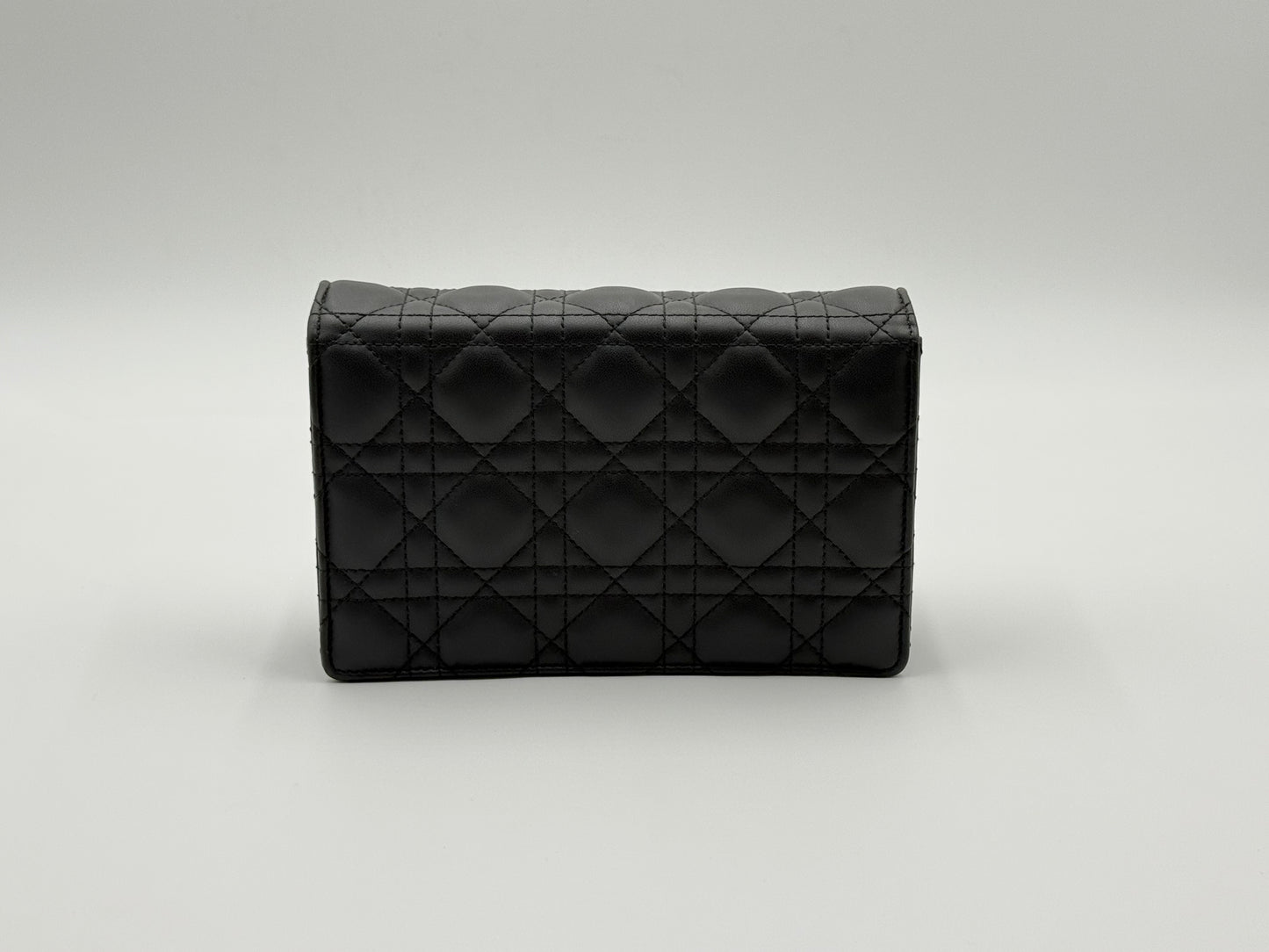 Dior Caro Lady Pouch – Black Leather