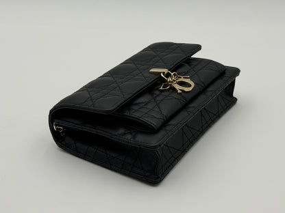 Dior Caro Lady Pouch – Black Leather