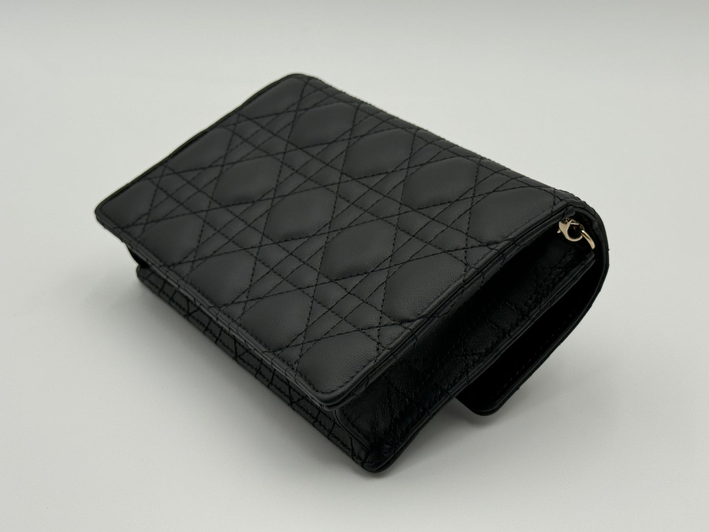 Dior Caro Lady Pouch – Black Leather