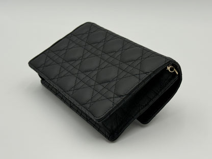 Dior Caro Lady Pouch – Black Leather