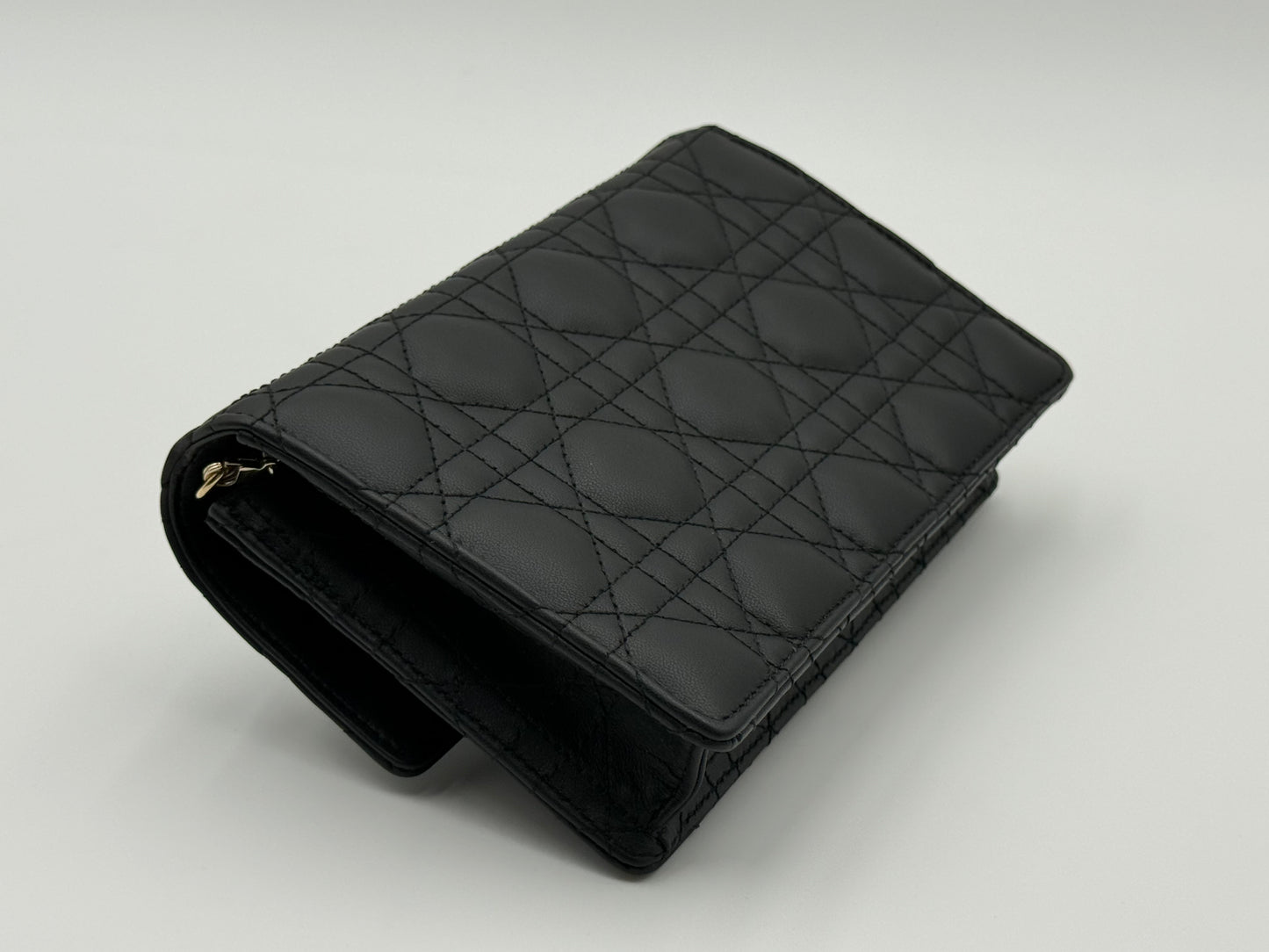 Dior Caro Lady Pouch – Black Leather